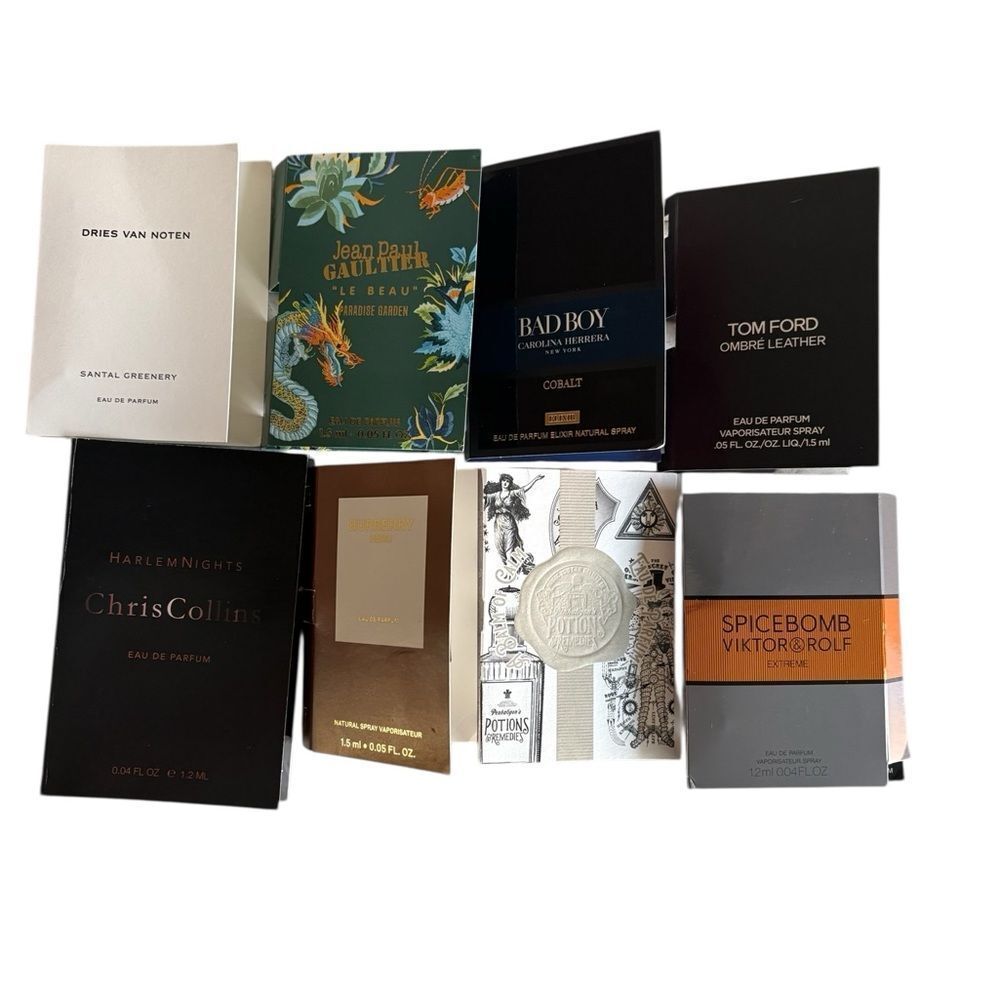 Luxury Men's Fragrance Discovery Set: Burberry, Chris Collins, Tom Ford ++ NEW